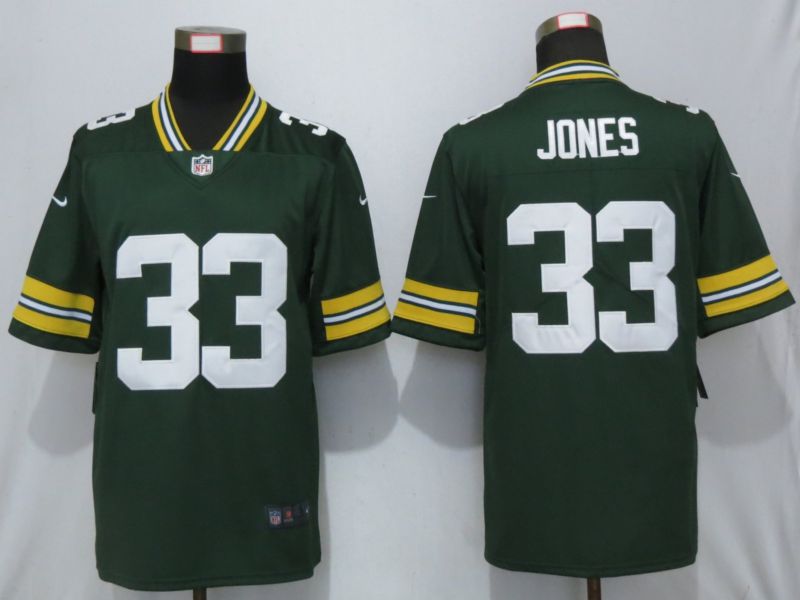 Men Green Bay Packers 33 Jones Green Nike Vapor Untouchable Limited Playe NFL Jerseys